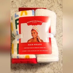 Women's Wonder Shop Christmas Hair Wraps. Set of 2, NWT